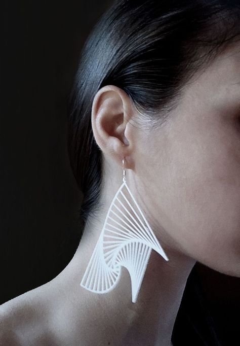 3d Printer Jewelry, Architectural Earrings, 3d Printed Earrings, Printed Earrings, Contemporary Handmade Jewelry, Architectural Jewelry, Seller Tips, 3d Printed Jewelry, Bauhaus Art