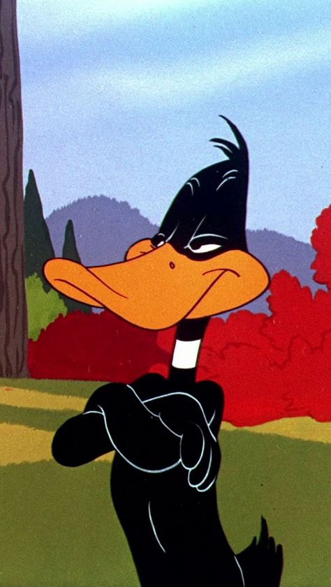 Daffy Duck Aesthetic, Duffy Duck Wallpaper, Daffy Duck Wallpapers, Duffy Duck, Cartoon Expression, Duck Wallpaper, Looney Tunes Show, Looney Tunes Characters, Iphone Wallpaper Hipster