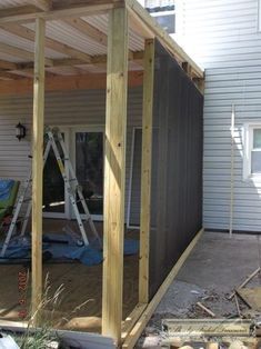 Enclosed Carport, Screened In Porch Diy, Screen Porches, Porch Kits, Screened Porch Designs, Screened In Deck, Building A Porch, Enclosed Porches, Porch Deck