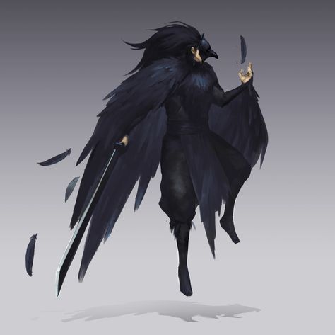 ArtStation - Crow Mask Concept, Jeff Chen Avian Character Design Crow, Bird Mask Design, Bird Oc, Mask Concept, Raven Mask, Dnd Tokens, Crow Mask, Patreon Art, Plague Doctors