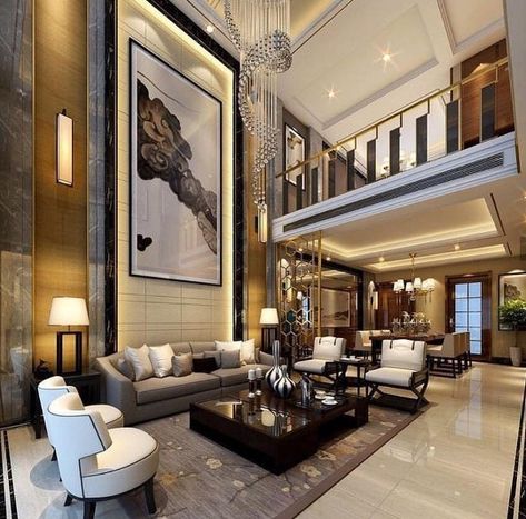 Ultra Luxury, Luxury Living Room Design, Design Blogs, Trendy Living Rooms, Lounge Design, Luxury Homes Dream Houses, Elegant Living, The Ceiling, Large Living Room