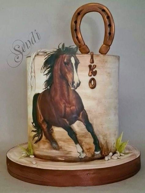 Country Birthday Cakes, Western Birthday Cakes, Cowboy Birthday Cakes, Horse Birthday Cake, Cake Designs For Girl, Cowboy Cakes, Princess Cupcake Toppers, Realistic Cakes, Country Birthday