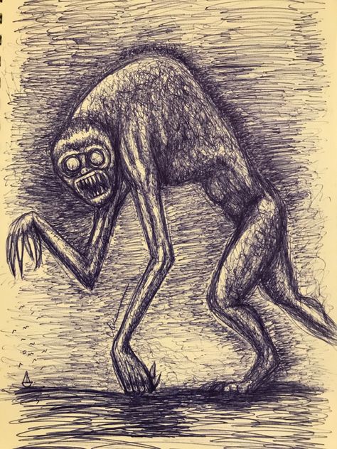 Dark monster hyde , adam's family , Wednesday Creepy Monster Sketch, Hyde Monster From Wednesday, Horror Artwork Sketch, Creepy Monster Drawing, Monster Sketch Dark, Hyde Wednesday, Horror Art Dark Sketch, Monster Drawing Sketches, Horror Sketches Creepy