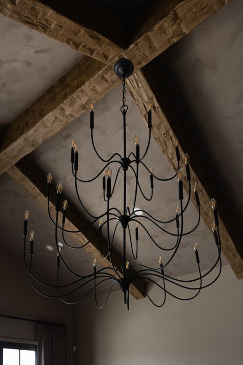 Taryn Chandelier - THELIFESTYLEDCO Shop Early American Style, Concrete Pendant, Elegant Lighting Fixtures, Desert Living, Wrought Iron Chandeliers, Candle Sleeves, Iron Chandeliers, Spanish House, Large Chandeliers