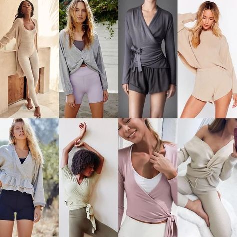 Soft Natural Kibbe Autumn, Soft Natural Kibbe Wardrobe, Romantic Sporty Outfits, Soft Natural Outfit Inspiration, Outfits For Soft Naturals, Feminine Natural Style, Soft Classic Workout Outfits, Soft Natural Bathing Suit, Natural Feminine Style