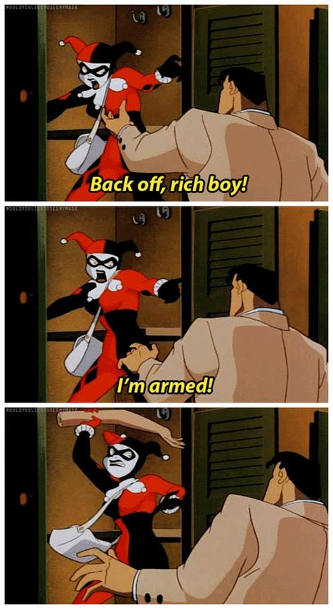 Batman Stuff, Rich Boy, Batman The Animated Series, Batman Funny, Dc Memes, Marvel Jokes, Marvel Funny, Back Off, Dc Superheroes