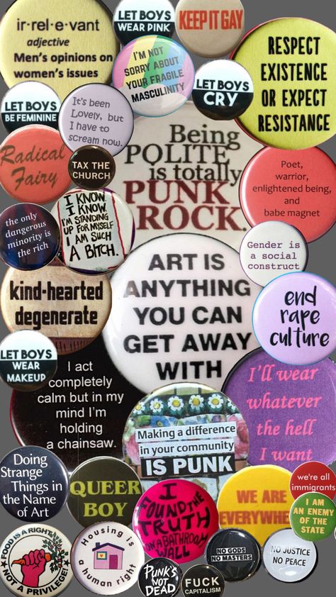 Punk Fashion Diy, Punk Culture, Punk Patches, Battle Jacket, Punk Aesthetic, Riot Grrrl, Cool Pins, Cute Pins