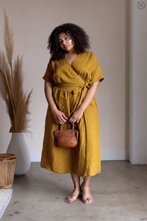 Plus Size Street Style, Cocoon Dress, Leandra Medine, Giovanna Battaglia, Look Plus Size, Look Retro, Dress Modern, Wrap Dresses, Sarah Jessica Parker