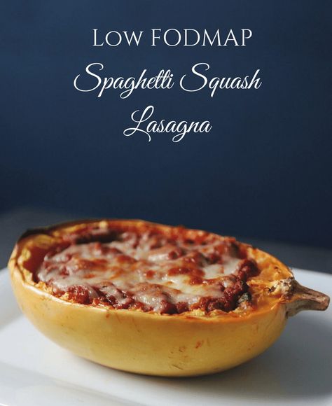 Low FODMAP Spaghetti Squash Lasagna (www.fodmapformula.com) Low Fodmap Spaghetti, Fodmap Dinner, Fodmap Recipes Dinner, Low Fodmap Recipes Dinner, Fodmap Friendly Recipes, Spaghetti Squash Lasagna, Squash Lasagna, Low Fodmap Diet Recipes, Fodmap Diet Recipes