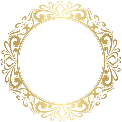 Gold Circle Frame Png, Round Border Frame, Gold Border Frame, Border Frame Png, Round Gold Frame, Gold Border Design, Gold Circle Frames, Photo Frame Images, Birthday Background Design