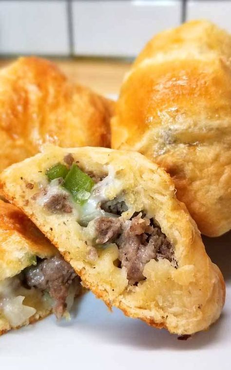 Traditional Photography, Party Bites, Crescent Recipes, Food For Special Event, Pillsbury Recipes, Crescent Roll Recipes, Philly Cheesesteak, Appetizer Bites, Crescent Roll