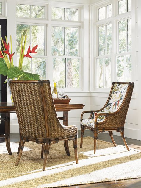 Marabella Upholstered Arm Chair | Lexington Home Brands British Colonial Decor West Indies, Tommy Bahama Decor, Hudson Furniture, British Colonial Decor, Bali Hai, Tommy Bahama Home, Lexington Home, British Colonial Style, Colonial Decor