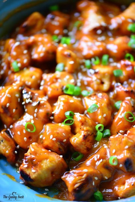 Orange Chicken Breast Recipe, Grilled Chicken Strips Recipes, Grilled Orange Chicken, Chinese Orange Chicken, Baked Orange Chicken, Grilled Chicken Strips, Dinner Party Dishes, Gunny Sack, Orange Chicken Recipe