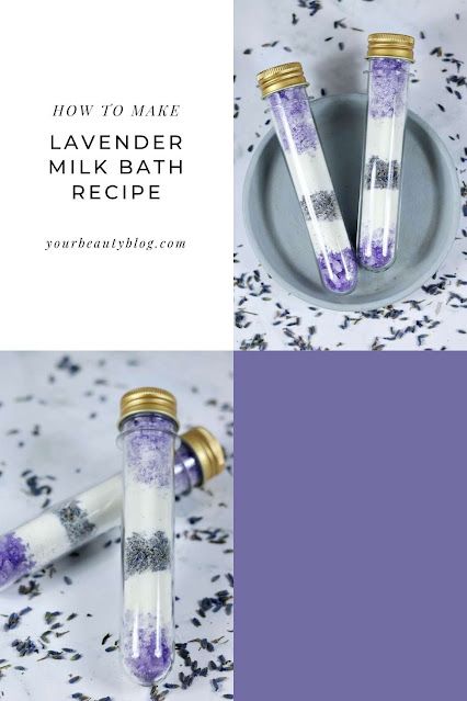 DIY recipe for lavender bath salts. This has an herbal bath salts recipe with real dried lavender buds and lavender bath salts benefits for your skin and mind. A lavender milk bath recipe is excellent for your skin, especially for dry skin. This herbal bath salts DIY is also a great DIY bath and body gift. A homemade milk bath recipe is easy to make. I like making them as test tube bath salts diy. You can make several milk bath recipe DIY at once for gifts. This is an easy lavender bath salts Test Tube Bath Salts, Diy Bath Salts With Essential Oils, Lavender Milk Bath, Bath Salts Diy Recipes, Bath Recipes Diy, Diy Bath Soak, Diy Bath Salt, Milk Bath Recipe, Lavender Milk