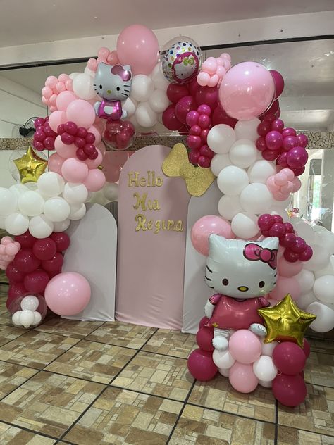 Hello Kitty Balloon Garland, Hello Kitty Balloon, Hello Kitty Decorations, Balloon Garland, Quinceanera, Photo Booth, Hello Kitty, Balloons, Kitty