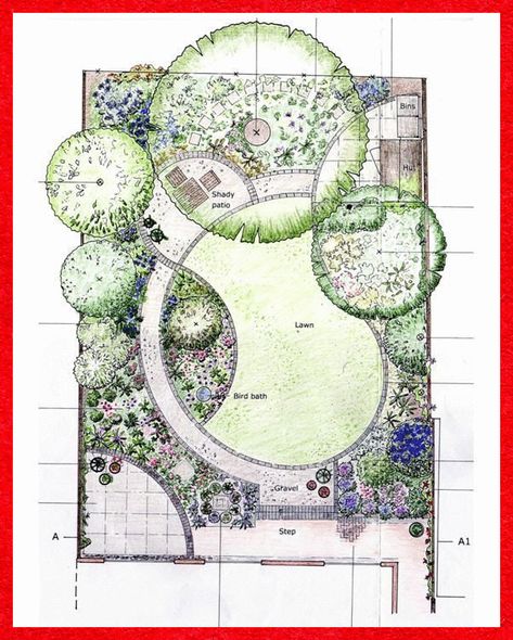 Garden Site, Desain Lanskap, Garden Design Layout, Flower Garden Design, Landscape Design Plans, Garden Design Plans, Landscape Plan, Have Inspiration, Landscape Plans