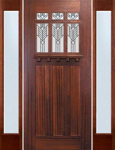 GC-CMC41 Craftsman Mahogany 6-Lite Decorative Glass Exterior Door Craftsman Style Front Doors, Craftsman Exterior Door, Exterior Wood Doors, Craftsman Style Exterior, Arts And Crafts Style Homes, Glass Exterior, Exterior Doors With Glass, Wood Exterior Door, Doors Exterior