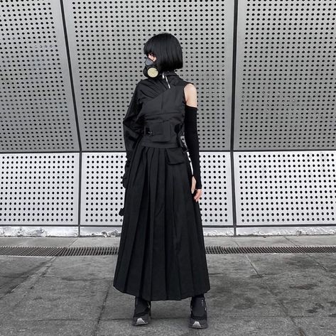 Female Techwear Outfit, Tech Wear Women, Techwear Outfits Women, Techwear Female, Female Techwear, Techwear Girl Outfit, Scifi Outfit, Techwear Girl, Women Techwear