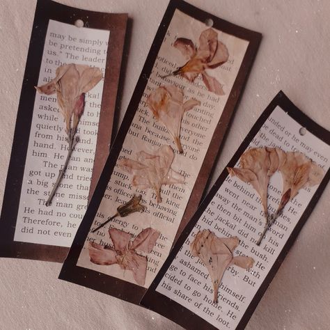 Pressed and Dried flowers brown vintage aesthetic book marks diy easy and simple. bookmarks idea Brown Bookmark Ideas, Aesthetic Book Marks Diy, Brown Vintage Aesthetic, Brown Bookmark, Book Marks Diy, Simple Bookmarks, Aesthetic Photo Ideas, Bookmark Ideas, Dried And Pressed Flowers