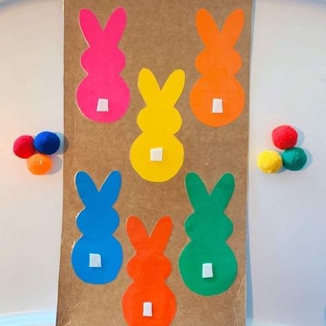 Bunny Activities, Prek Crafts, Easter Crafts Preschool, Easter Preschool, Baby Play Activities, Baby Learning Activities, Hand Crafts For Kids, Toddler Easter, Easter Art