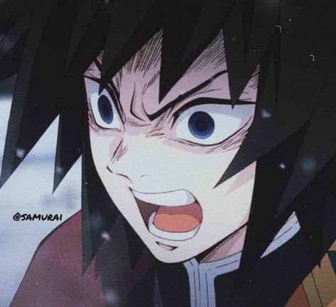 #giyu #giyu tomioka #demon slayer #kimetsu no yaiba Giyu Pfp, Funny Angry Face, Demonslayer Icon, Funny Faces Images, Face Pfp, Colored Manga, Wallpapers Anime, Angry Face, Pc Windows