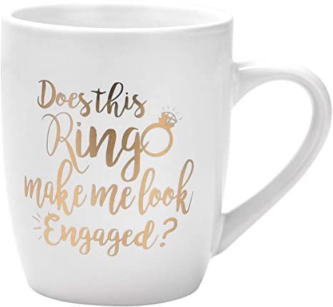 Funny Coffee Mug Does This Ring Make Me Look Engaged Coffee Mug Funny Mug Novelty Coffee Mug Gift for Women Men Engagement Anniversary Birthday Christmas Novelty Gifts For Men, Custom Engagement Gifts, Engagement Gifts Newly Engaged, Engagement Ring Holders, Engagement Mugs, Christmas Engagement, Gifts For Fiance, Coffee Mug Funny, Mugs For Men