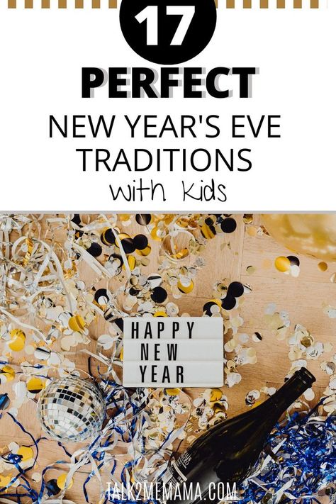 New Years Eve Toddler, Traditions With Kids, New Years With Kids, Family New Years Eve, New Years Eve Traditions, New Year's Eve Activities, New Years Traditions, Toddler Parties, New Year Eve