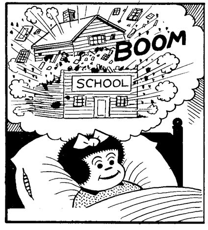 In which Nancy hates school. That perfect Ernie Bushmiller. Visit our history of comics collection any old time. Nancy Comic, Comic Book Panels, School Jokes, Old Comics, Classic Comics, Cartoon Drawing, American Comics, Comic Panels, Comic Illustration