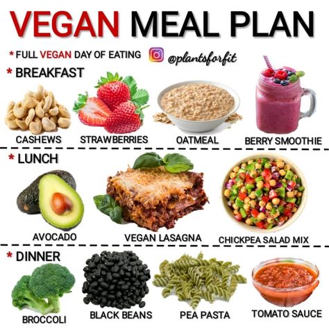 Full Day Of Eating Vegan, Breakfast Dinner Ideas, Vegan Menu Plans, Just Ingredients, Vegan Food List, Vegan Meal Plan, Full Day Of Eating, Moebius Art, Vegan Diet Plan