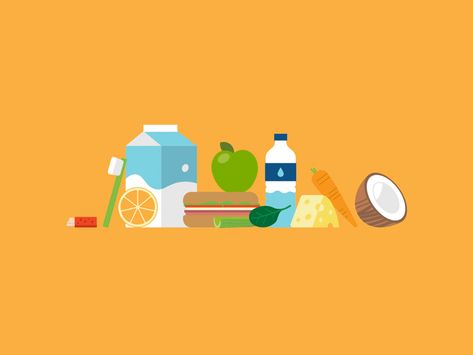 Healthy foods for oral health by Rachel Beyer Food Motion Graphics Animation, Infographic Motion, Food Animation, Business Communication Skills, Cut Out Animation, Animated Infographic, Blue Room Decor, Vector Animation, Adventure Time Wallpaper