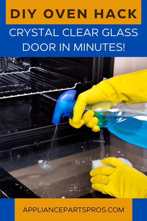 How to Clean Inside a Glass Oven Door: Easy DIY Guide. Follow our step-by-step tips to remove grime, food residue, and grease. Gather all necessary tools, unplug your oven, and get started. If you find any faulty parts, visit AppliancePartsPros.com for quick replacements. Keep your oven sparkling clean and functioning perfectly with our straightforward guide. #OvenCleaning #DIYRepair #CleanKitchen #ApplianceParts How To Clean Oven, Clean Oven Door, Diy Steps, Self Cleaning Ovens, Oven Cleaning, Magic Eraser, Door Glass, Diy Repair, Sparkling Clean