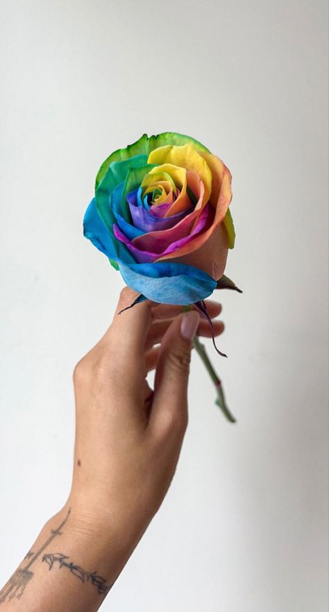 pride flower Pride Flowers, Happy Dance, Make Me Smile, Bouquets, Projects To Try, Collage, Tattoos, Flowers, Pins