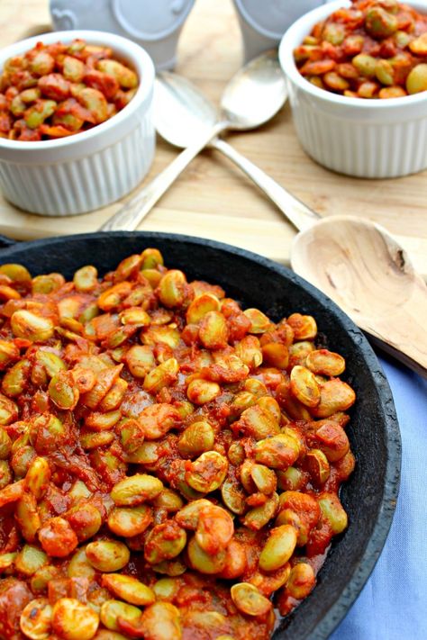 Smoky Spicy Lima Beans - Love to be in the Kitchen Lima Bean Recipes, Butter Beans Recipe, Beans Recipes, Bean Recipe, Lima Bean, Clam Recipes, Lima Beans, Butter Beans, Bean Recipes