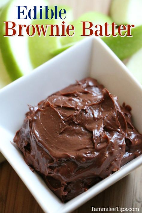 Edible Brownie Batter you can eat with a spoon! Easy Brownie Batter Dip Recipe you will love! Perfect for an afternoon snack or treat Keto Brownie Batter, Brownie Batter Filling, Edible Brownie Batter For One Easy, Brownie Batter For One, Edible Cake Batter, Easy Brownie Batter Dip, Edible Desserts, Brownie Batter Dip Recipe, Edible Cookie Dough Recipe For One