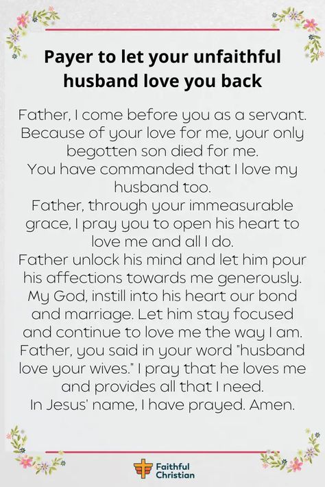 Prayer for an Unfaithful & Cheating Husband (4 Bible verses) Prayers For Cheating Husband Marriage, Prayers For My Husband To Stop Cheating, Prayer For Husband Health, Prayers For Your Husband, Husband Quotes Marriage, Bible Verses About Life, Unfaithful Husband, Healing Marriage, Pray Everyday