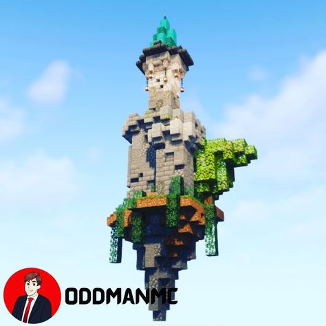 Floating Islands Minecraft, Minecraft Floating Castle, Minecraft Floating House, Minecraft Sky Island, Floating Island Minecraft, Elven Minecraft, Minecraft Floating Island, Castle Minecraft, Island Castle