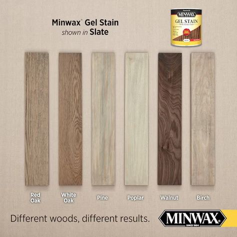 Minwax Gel Stain Oil-based Slate Semi-transparent Interior Stain (1-quart) in the Interior Stains department at Lowes.com Sw Mountain Ash Stain, Gel Stained Kitchen Cabinets, Minwax Gel Stain Colors, Gel Stain Over White Paint, Rustic Beige Stain, Gel Stain Over Honey Oak Cabinets, Gel Stain Over Painted Wood, White Gel Stain Over Oak, Gel Stain Colors