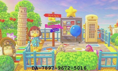 acnh, animal crossing, new leaf, nintendo switch, nintendo games, acnh island, kidcore island, colorful island, sanrio, hello kitty, kidcore classroom, acnh codes, animal crossing inspo, euphoria, acnh pattern, acnh inspo Animal Crossing Inspo, Codes Animal Crossing, Kidcore Island, Acnh Pattern, Acnh Kidcore, Animal Crossing New Leaf, Sanrio Store, Switch Nintendo, Acnh Codes