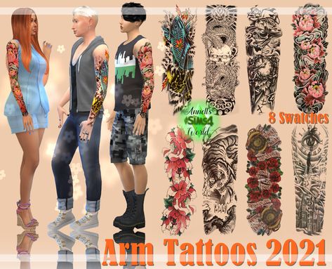 Arm Tattoos 2021 | Patreon Tattoos Sims 4, Underarm Tattoo, Sims 4 Tattoos, Pelo Sims, 4 Tattoo, Shoulder Tattoos For Women, Arm Sleeve Tattoos, Best Sims, Arm Tattoos