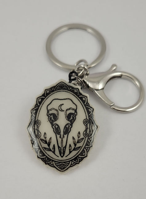 Bird skull keychain | goth witch punk gift | halloween | dark academia | gift for her | bag purse Skull Keychain, Backpack Charm, Bird Skull, Goth Jewelry, Skull Jewelry, Gothic Jewelry, Small Gifts, Jewelry Pieces, Sell On Etsy