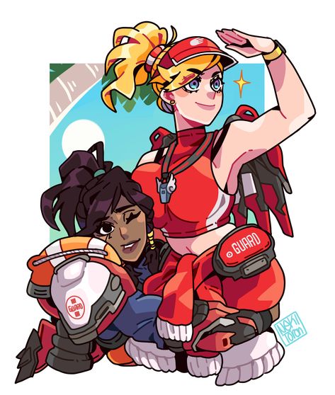 Lifeguard Mercy, Emily Overwatch, D.va Icons, Pharah Mercy, Mercy Fanart, Overwatch Hanzo, Combat Medic, Overwatch Comic, Mercy Overwatch