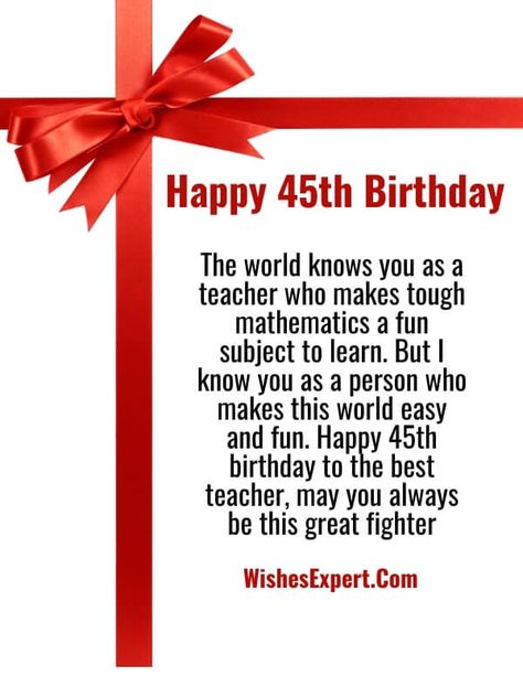 Happy 45th Birthday Wishes And Messages With Images Happy 45th Birthday Wishes For Her, Happy 45 Birthday Quotes, Happy 45th Birthday, Happy 45 Birthday, My First Teacher, Birthday Sayings, Birthday Wishes For Her, Birthday Wishes For Mom, Wishes For Daughter