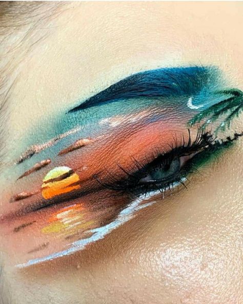 Eye Makeup Art Drawings, Awesome Makeup Looks, Amazing Makeup Looks, Makeup Designs Art, Art Makeup Creative, Make Up Artistique, Fantasy Makeup Ideas Creative, Eye Art Makeup, Extreme Makeup Looks