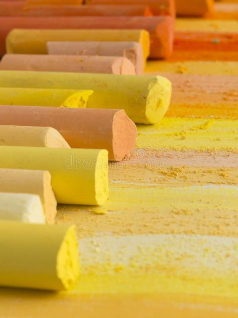 Yellow artistic crayons royalty free stock photography Dry Pastels, Pastel Crayons, Yellow Pastel, Object Photography, Dry Pastel, Gcse Art, Vector Artwork, Creative Ads, Stock Photography Free