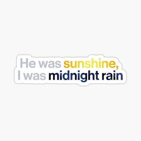 Midnight Rain Sticker, Rain Design, Allianz Logo, Sticker Design, Original Designs, Vinyl Sticker