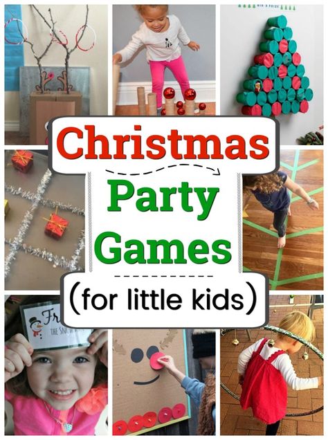 Christmas games for parties with little kids! These are such fun winter party game ideas, ideal for preschool and older. #howweelearn #christmasgames #christmasactivities #preschool Christmas Classroom Games 1st Grade, Classroom Christmas Games Middle School, Kindergarten Christmas Party Games, Friendsmas Ideas, Preschool Christmas Games, Preschool Christmas Party, Winter Party Games, Games For Little Kids, Christmas Party Games For Kids