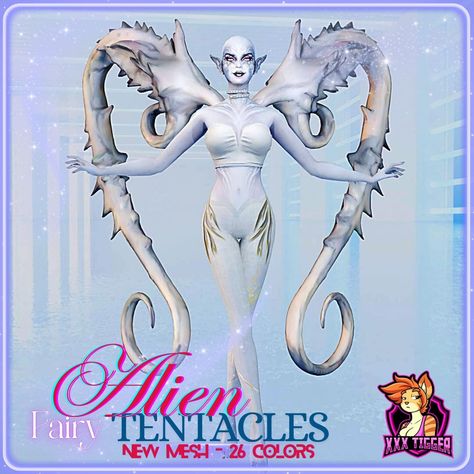 Alien Fairy Tentacles Early Access for ALL Tiers Public on October 26th Download Link in Bio #sims4cc #sims4customcontent #sims4customcontents #ts4customcontent #ts4cc #sims4cctumblr #sims4clothing #sims4clothingcc #ts4cc #ts4clothing #ts4clothingcc #ts4clothingcc #sims #sims4 #simscommunity #sims4acc #sims4cc Sims 4 Cc Tentacle, Sims4 Alien Cc, Sims 4 Alien Cc, Sims 4 Alien, Alien Fairy, Unusual Clothes, Best Mods, Sims 1, Alien Creatures