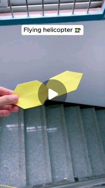 Paper Craft on Instagram: ""DIY Paper Flying Helicopter!" 🚁
 
#diy #origamifun #handmadediy #craftingwithkids #paper #art #artist #handmade #paperart #artwork #papercrafts #straykids #car #kids #kidsofinstagram #craft #origami #paperartist #papercut #papier" Paper Helicopter Craft, Origami Helicopter, Helicopter Craft, Paper Helicopter, Flying Helicopter, Paper Artist, Helicopter, Diy Paper, Paper Art