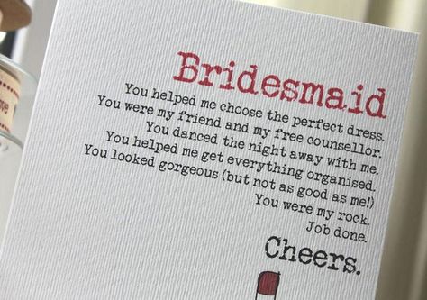 Thank You for Bridesmaids Bridesmaid Thank You Cards, Diy Your Wedding, You Are My Rock, You Are My Friend, Bridesmaid Thank You, Bridal Bachelorette Party, Printable Thank You Cards, Thank You Letter, Letter To Yourself