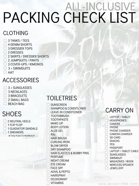 what to pack for an all inclusive vacation // fashion blogger packing list Mexico Packing List, Honeymoon Packing List, Star Stable Online, Beach Vacation Packing, Beach Vacation Packing List, Travel Packing Checklist, Cancun Vacation, All Inclusive Trips, Cancun Trip